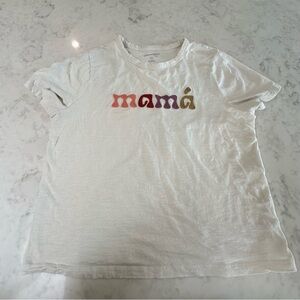 Universal Thread Cream 'mamá' T-Shirt. Size XXL